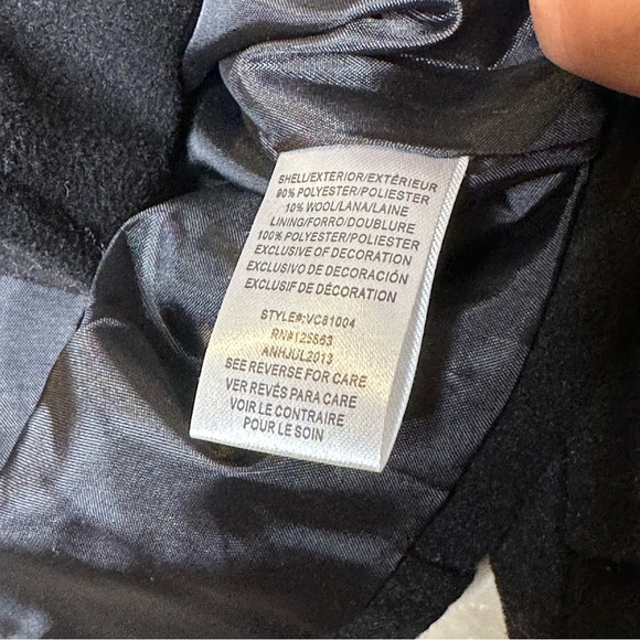 Velvet Chic Black Pea Coat Size 5 - Picture 3 of 5